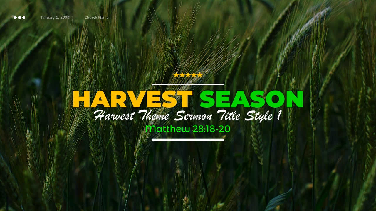 Sermon PowerPoint Creator Templates Bundle #1 (New Year, Fasting, Harvest, Anointing) - Image 4