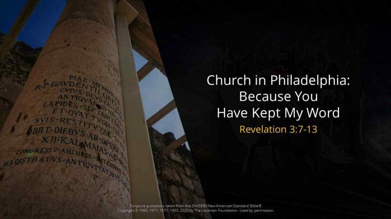 Church in Philadelphia Because You Have Kept My Word lyrics free download link