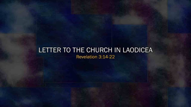 Letter to the Church in Laodicea